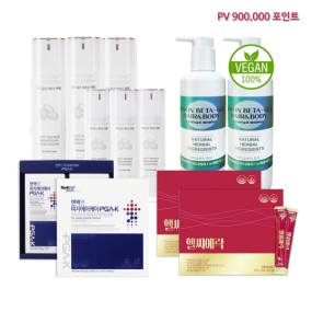 시원베타글루 (8개) + 오드실크 화장품 (2종 * 3개) + 헬씨애락 (2개) + PGA-K (1개)